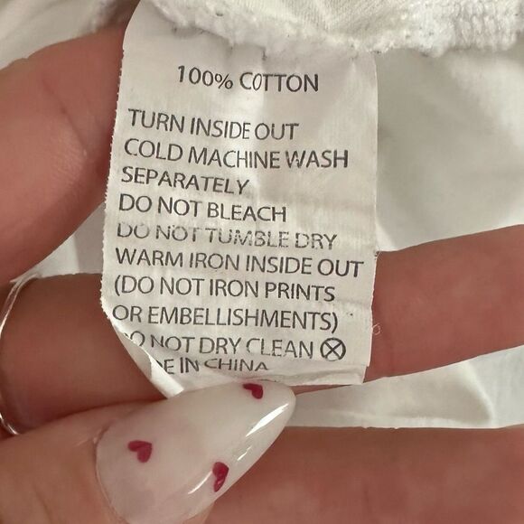 Princess Polly oversized white graphic tee Saint Tropez - Picture 10 of 12